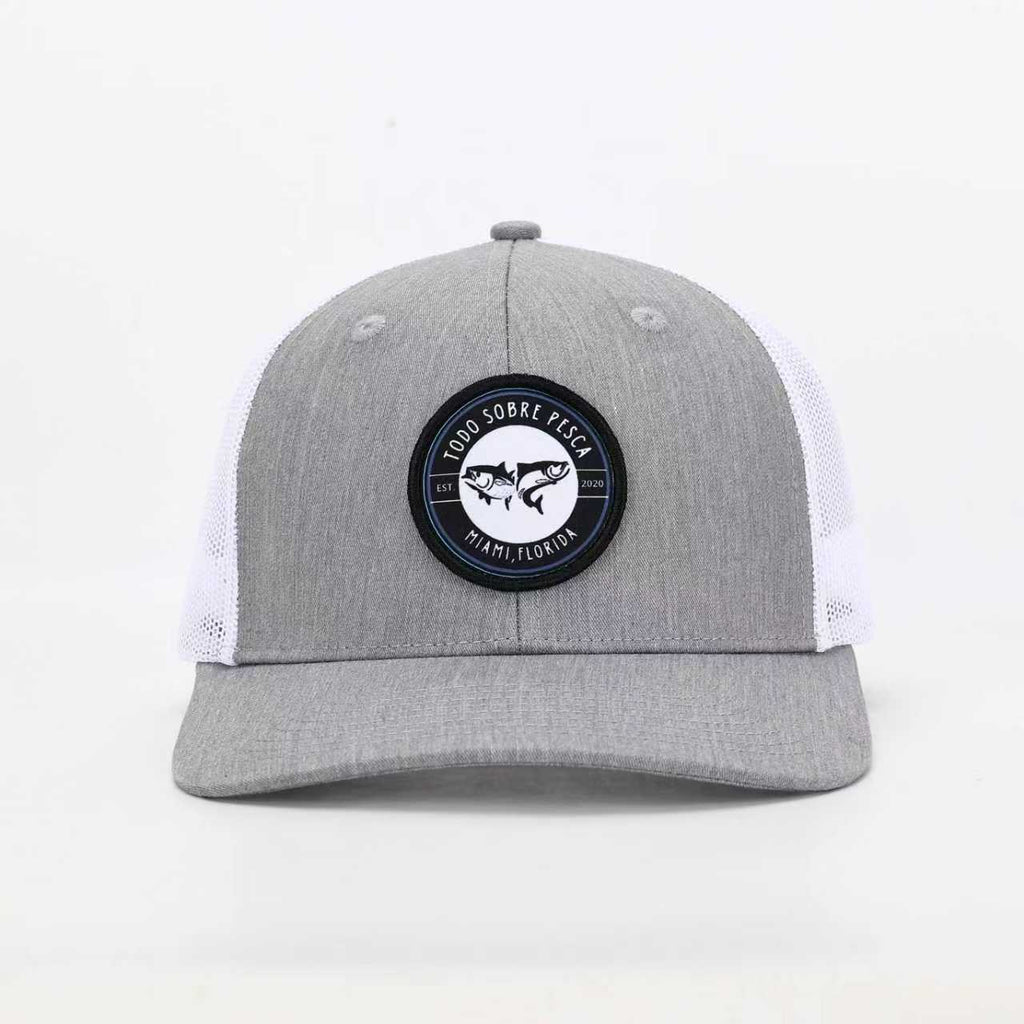 Trucker Gray & White Hat